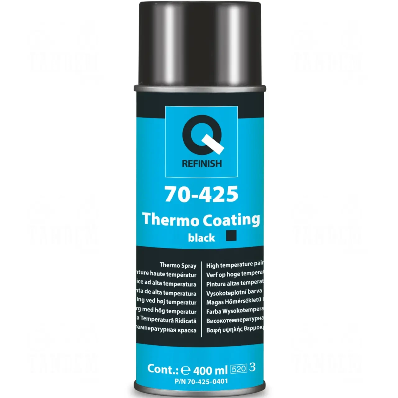 Термостійка фарба Q-REFINISH 70-425 Thermo Coating до 650 ° C - аерозоль 400мл. Термостійка фарба Q-REFINISH 70-425 Thermo Coating до 650 ° C - аерозоль 400мл.