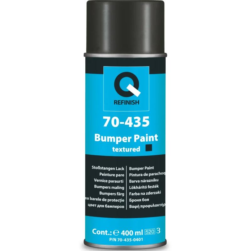 Структурна чорна фарба для пластику Q-REFINISH 70-435 - аерозоль 400мл. Структурна чорна фарба для пластику Q-REFINISH 70-435 - аерозоль 400мл.